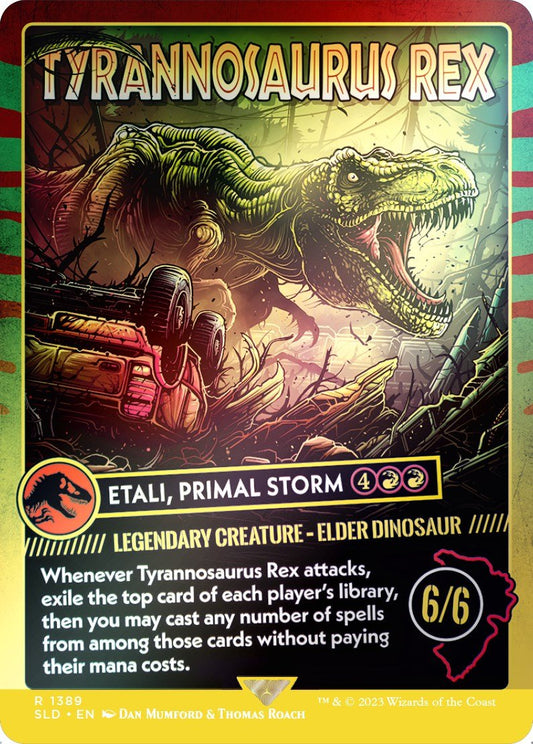 Tyrannosaurus Rex - Etali, Primal Storm (Rainbow Foil) [SLD - 1389] - Shippin Texas