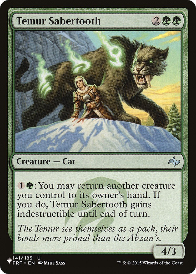 Temur Sabertooth [LIST - 141/185] - Shippin Texas