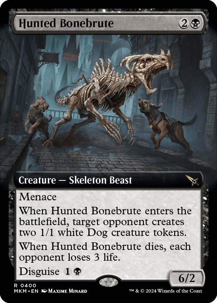 Hunted Bonebrute (Extended Art) [MKM - 400] - Shippin Texas