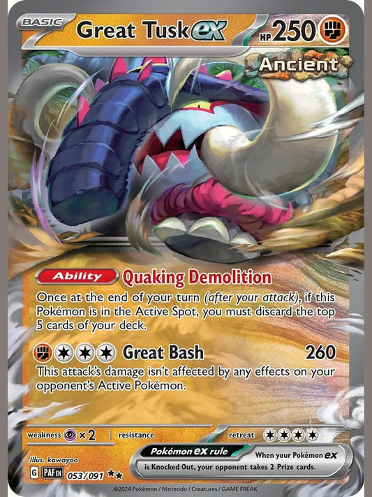 Great Tusk ex [PAF - 053/091] SV: Paldean Fates