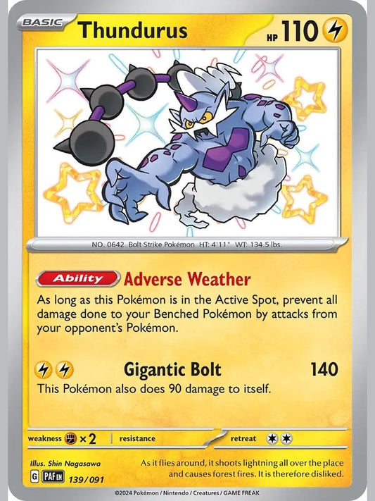 Thundurus [PAF - 139/091] SV: Paldean Fates