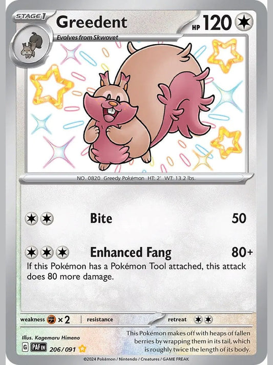 Greedent [PAF - 206/091] SV: Paldean Fates