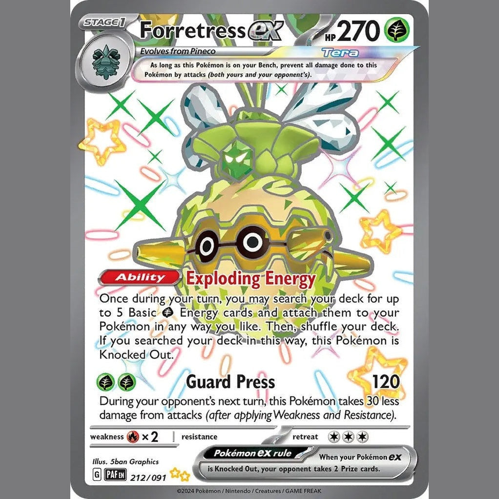 Forretress ex - 212/091 [PAF - 212/091] SV: Paldean Fates