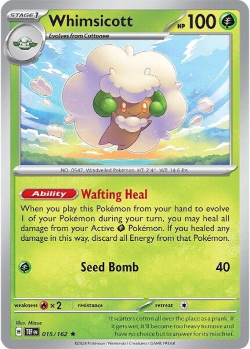 Whimsicott [TEF - 015/162] - Shippin Texas