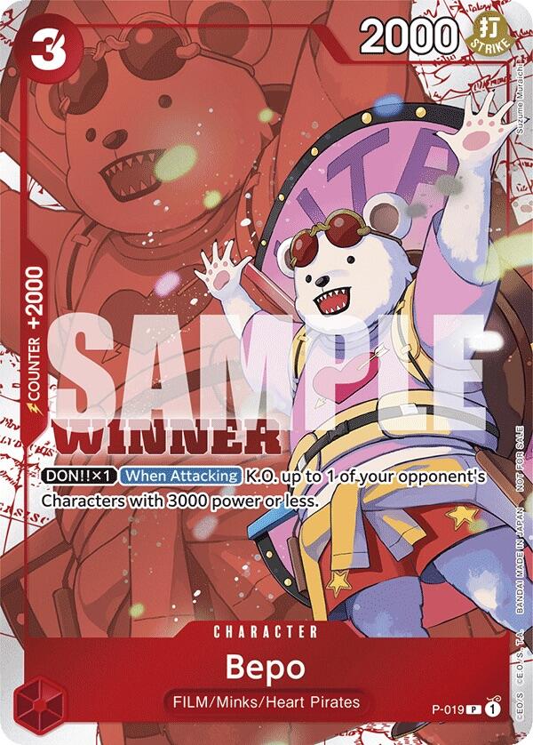 Bepo (Winner Pack Vol. 7) [OP-PR - P-019] - Shippin Texas