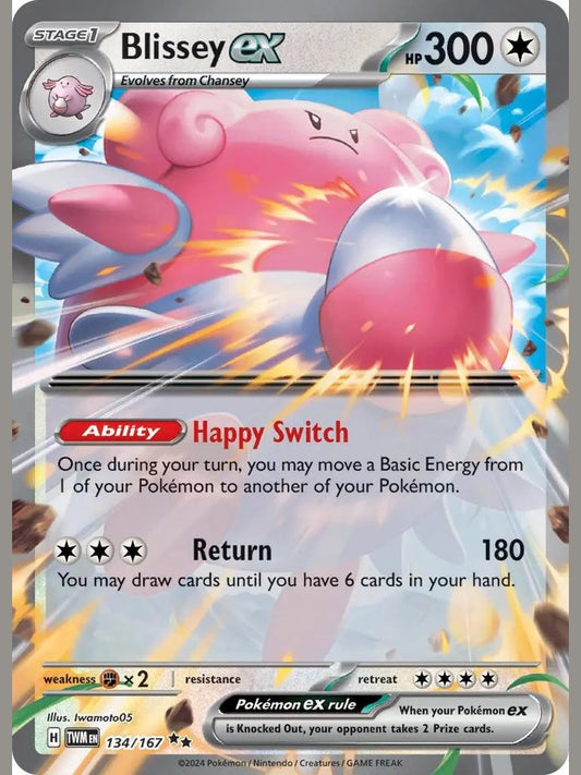 Blissey ex - 134/167 [TWM - 134/167] SV06: Twilight Masquerade