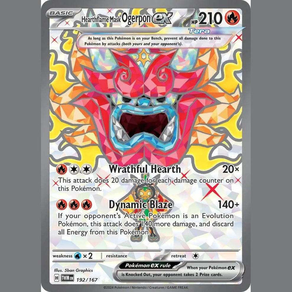 Hearthflame Mask Ogerpon ex - 192/167 [TWM - 192/167] SV06: Twilight Masquerade