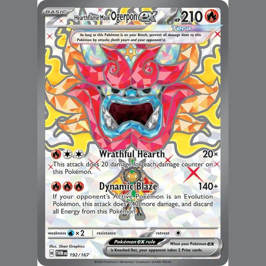 Hearthflame Mask Ogerpon ex - 192/167 [TWM - 192/167] SV06: Twilight Masquerade