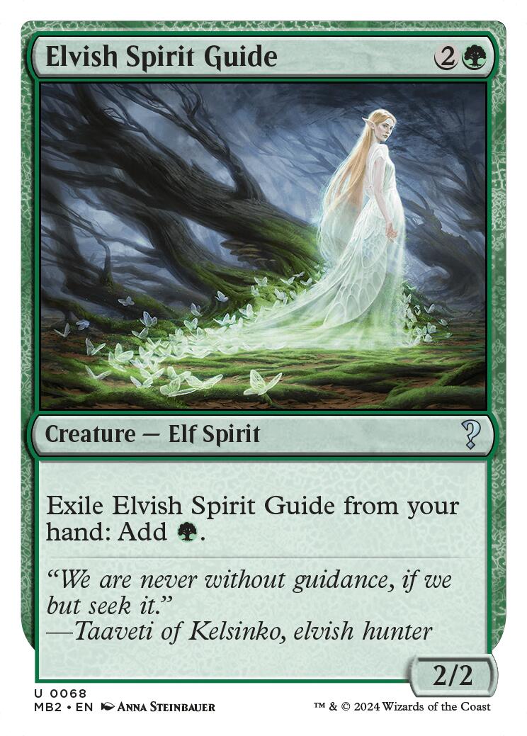 Elvish Spirit Guide (White Border) [MB2 - 68] - Shippin Texas