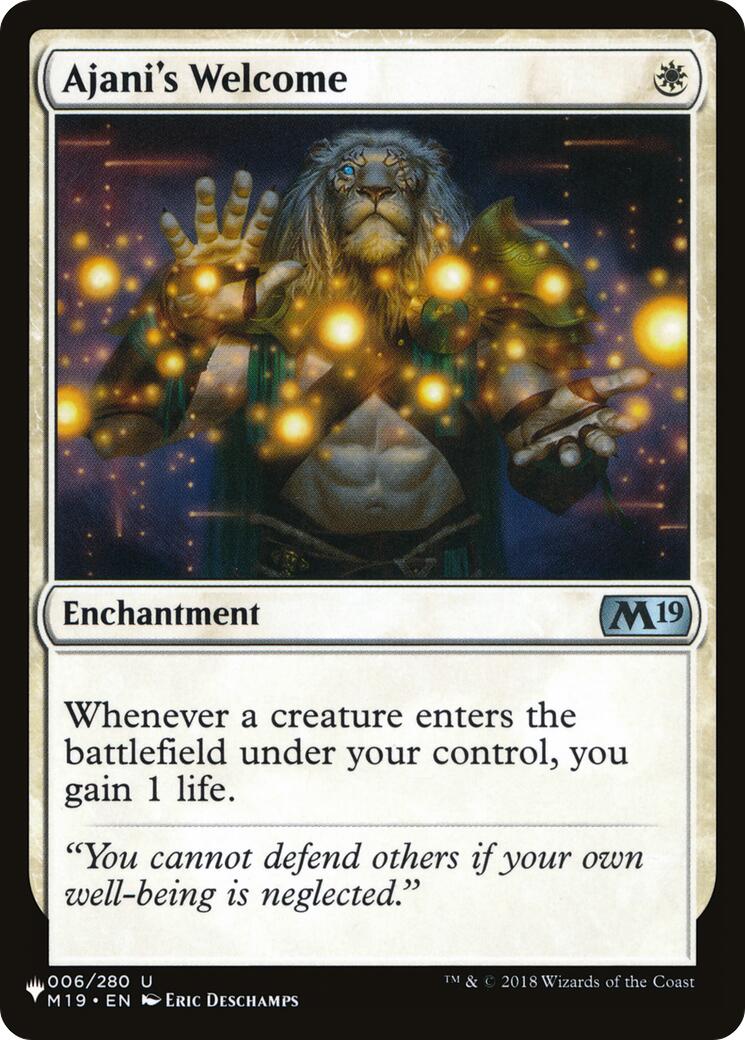 Ajani's Welcome [LIST - 006/280] - Shippin Texas
