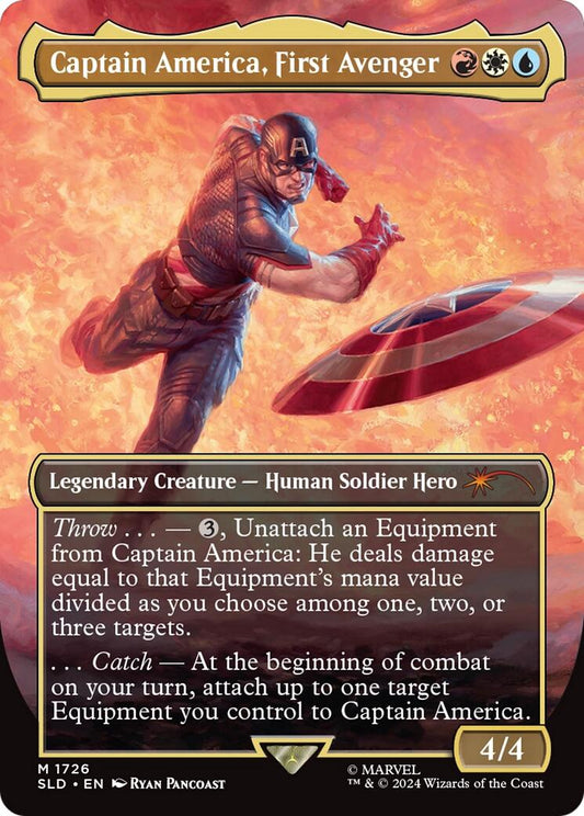 Captain America, First Avenger (Rainbow Foil) [SLD - 1726] - Shippin Texas