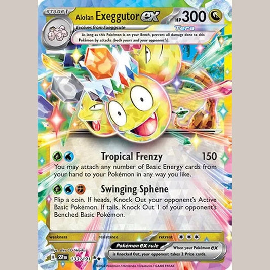 Alolan Exeggutor ex - 133/191 [SSP - 133/191] SV08: Surging Sparks