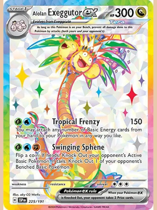 Alolan Exeggutor ex - 225/191 [SSP - 225/191] SV08: Surging Sparks