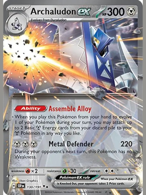 Archaludon ex - 130/191 [SSP - 130/191] SV08: Surging Sparks