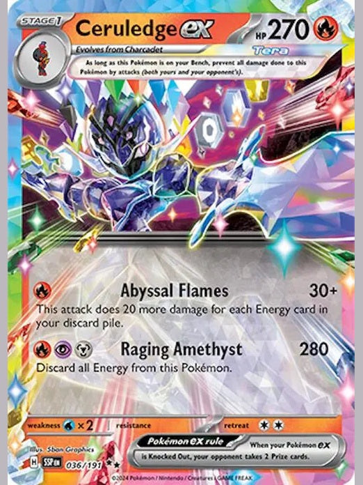 Ceruledge ex [SSP - 036/191] SV08: Surging Sparks