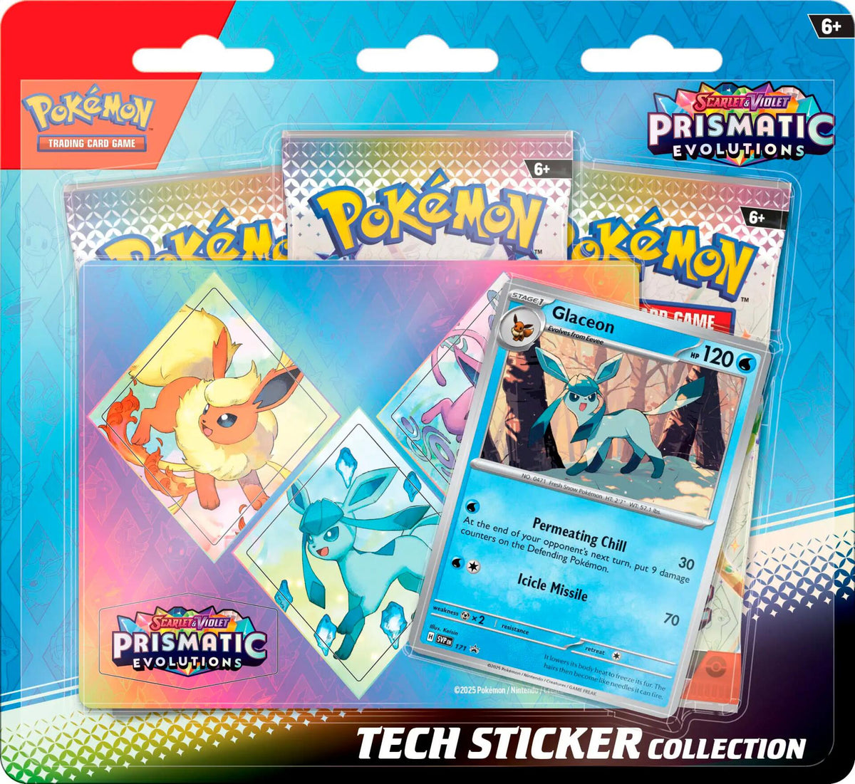 Prismatic Evolutions Tech Sticker Collection [Glaceon] [PRE - 0] - Shippin Texas