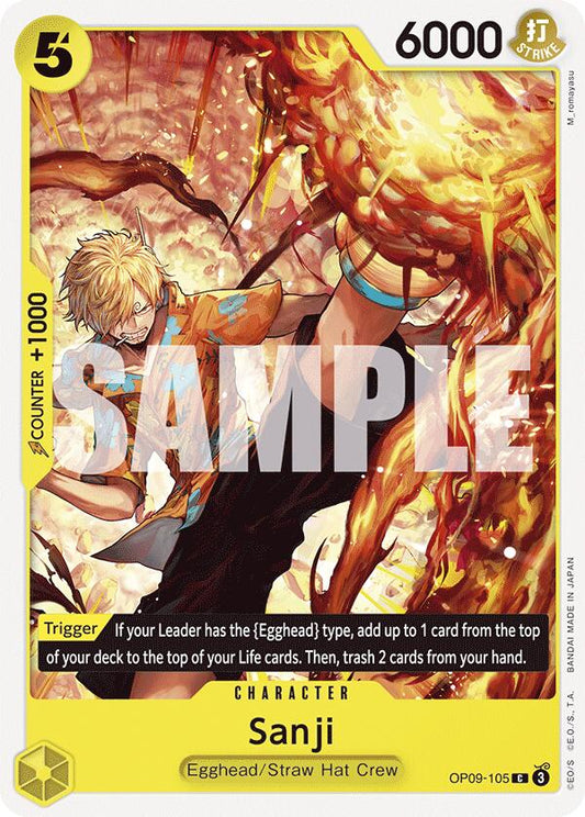 Sanji (105) [OP09 - OP09-105] - Shippin Texas