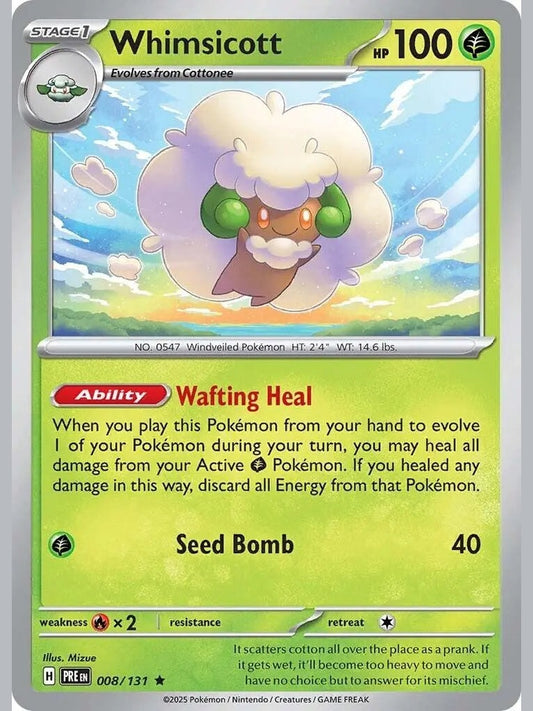 Whimsicott [PRE - 008/131] SV: Prismatic Evolutions