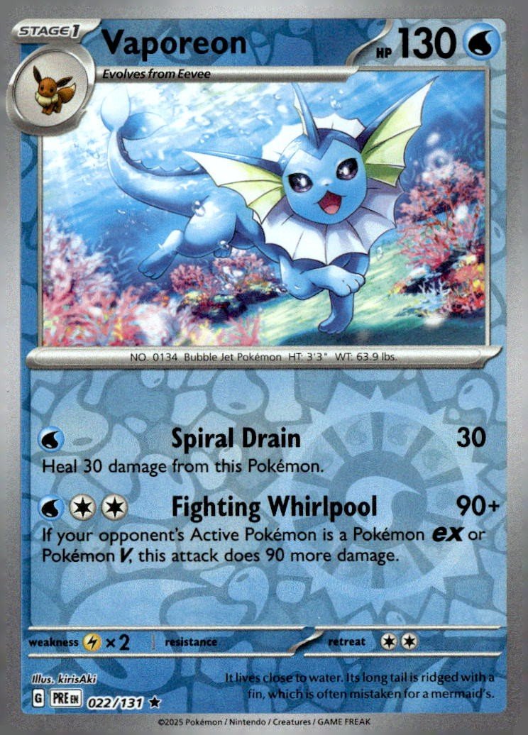 Vaporeon [PRE - 022/131] - Shippin Texas