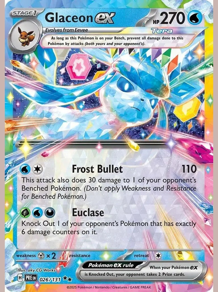 Glaceon ex - 026/131 [PRE - 026/131] SV: Prismatic Evolutions