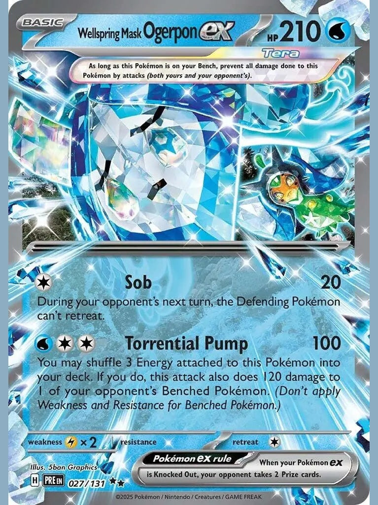 Wellspring Mask Ogerpon ex - 027/131 [PRE - 027/131] SV: Prismatic Evolutions