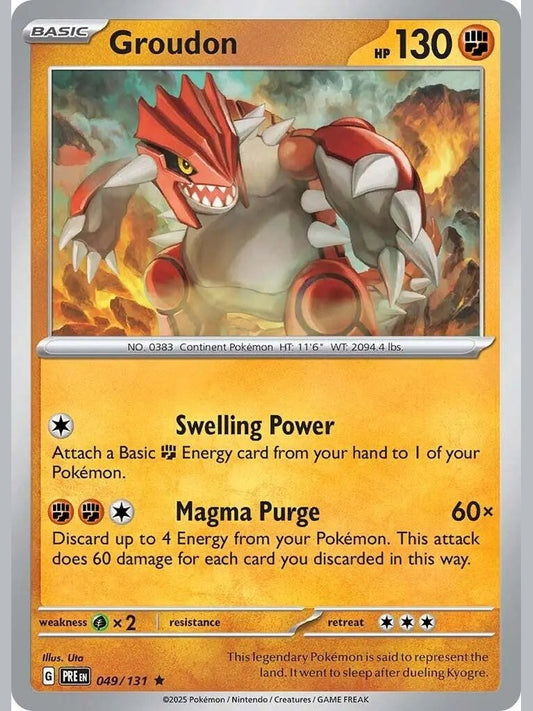 Groudon [PRE - 049/131] SV: Prismatic Evolutions