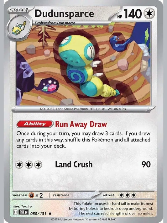 Dudunsparce [PRE - 080/131] SV: Prismatic Evolutions