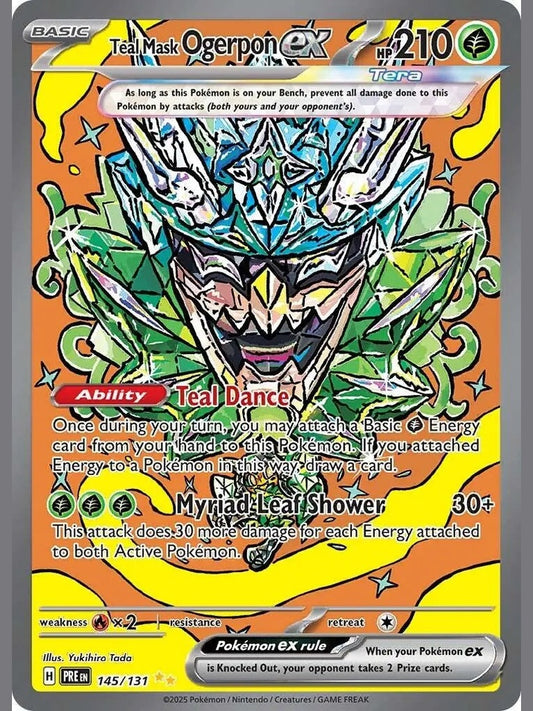 Teal Mask Ogerpon ex - 145/131 [PRE - 145/131] SV: Prismatic Evolutions