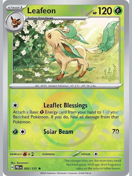 Leafeon (Poke Ball Pattern) [PRE - 005/131] SV: Prismatic Evolutions