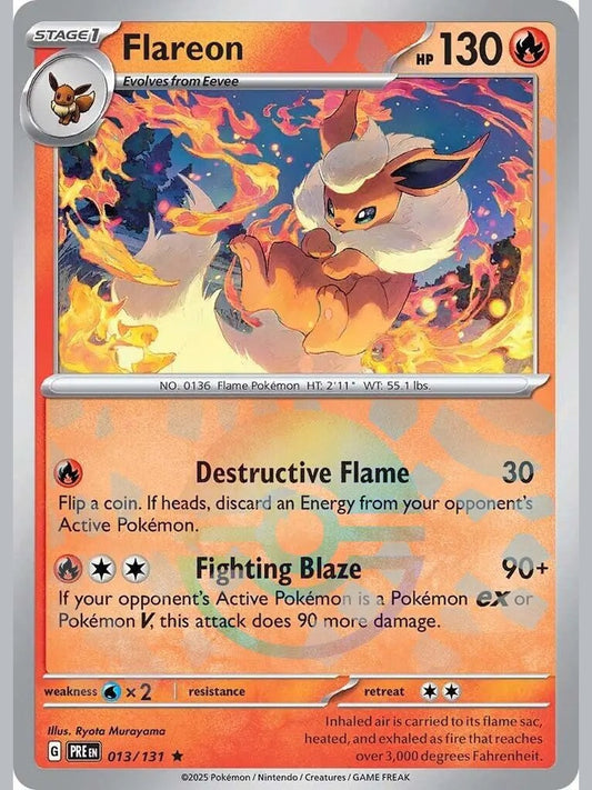 Flareon (Poke Ball Pattern) [PRE - 013/131] SV: Prismatic Evolutions