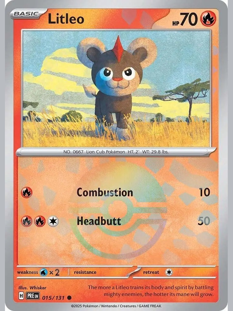Litleo (Poke Ball Pattern) [PRE - 015/131] SV: Prismatic Evolutions