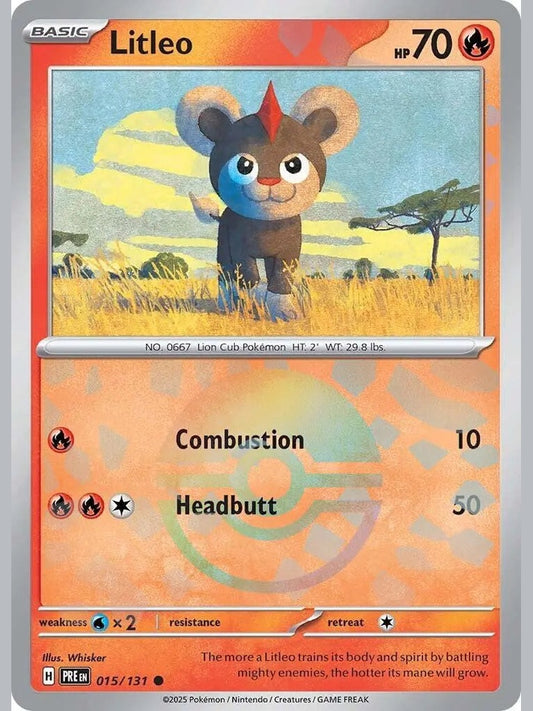 Litleo (Poke Ball Pattern) [PRE - 015/131] SV: Prismatic Evolutions