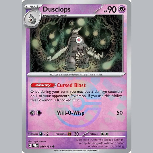 Dusclops (Poke Ball Pattern) [PRE - 036/131] SV: Prismatic Evolutions