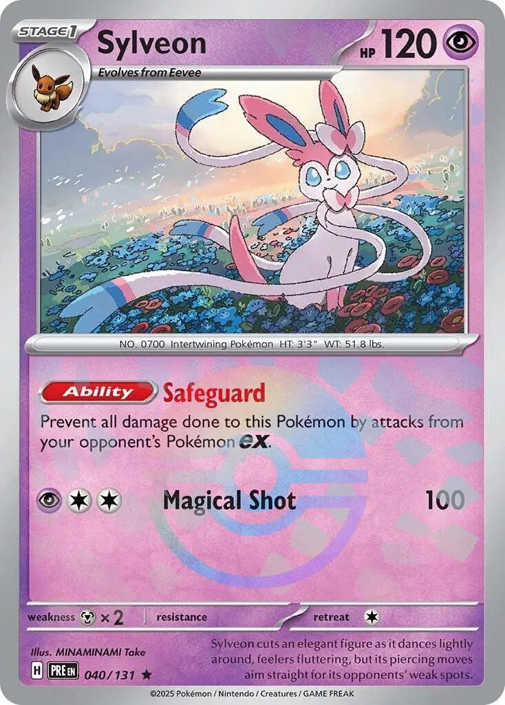Sylveon (Poke Ball Pattern) [PRE - 040/131] SV: Prismatic Evolutions