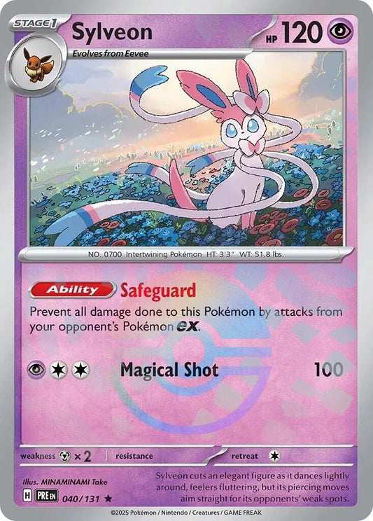 Sylveon (Poke Ball Pattern) [PRE - 040/131] SV: Prismatic Evolutions