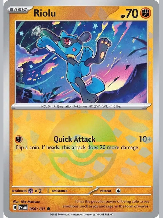 Riolu (Poke Ball Pattern) [PRE - 050/131] SV: Prismatic Evolutions