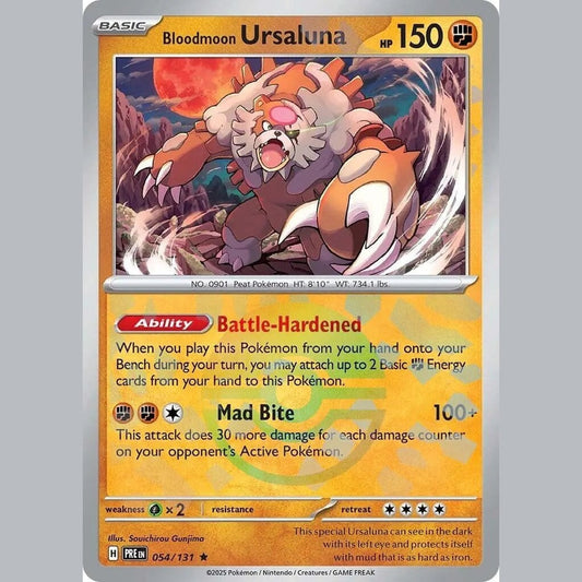 Bloodmoon Ursaluna (Poke Ball Pattern) [PRE - 054/131] SV: Prismatic Evolutions