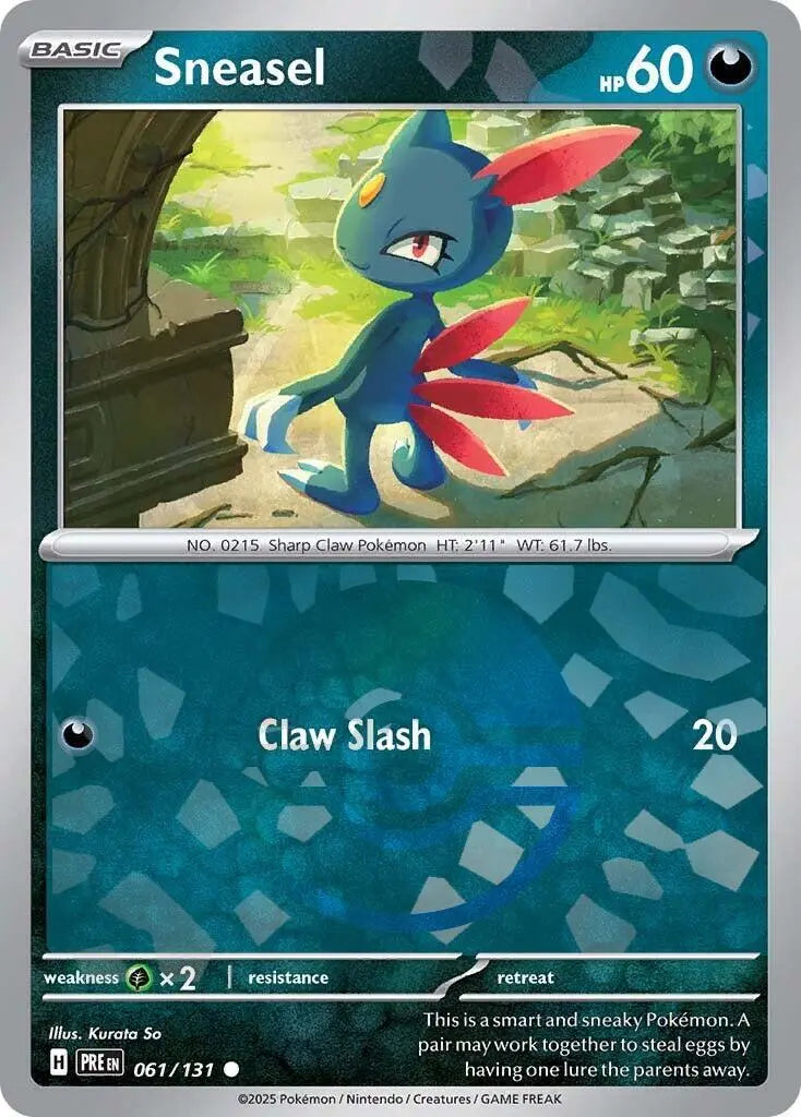 Sneasel (Poke Ball Pattern) [PRE - 061/131] SV: Prismatic Evolutions