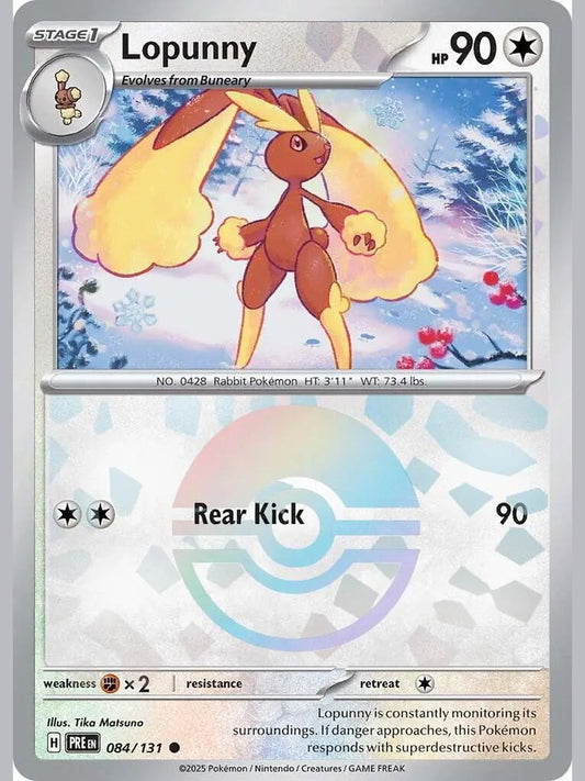 Lopunny (Poke Ball Pattern) [PRE - 084/131] SV: Prismatic Evolutions