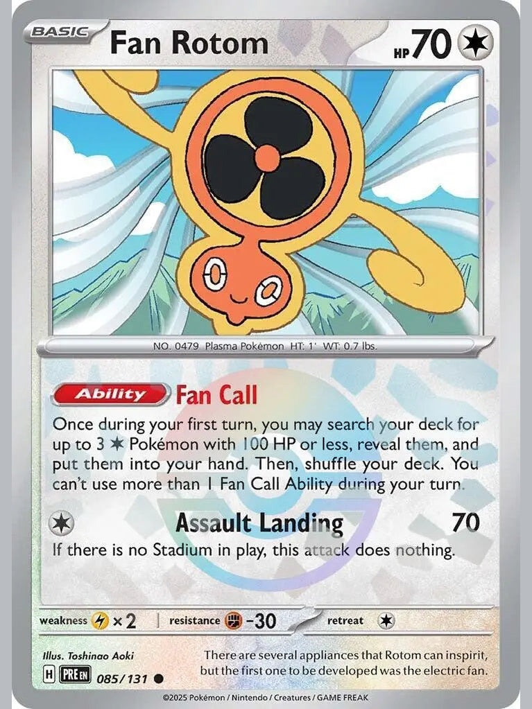 Fan Rotom (Poke Ball Pattern) [PRE - 085/131] SV: Prismatic Evolutions