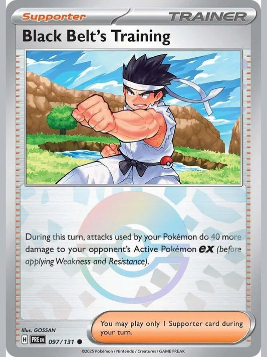 Black Belt's Training - 097/131 (Poke Ball Pattern) [PRE - 097/131] SV: Prismatic Evolutions