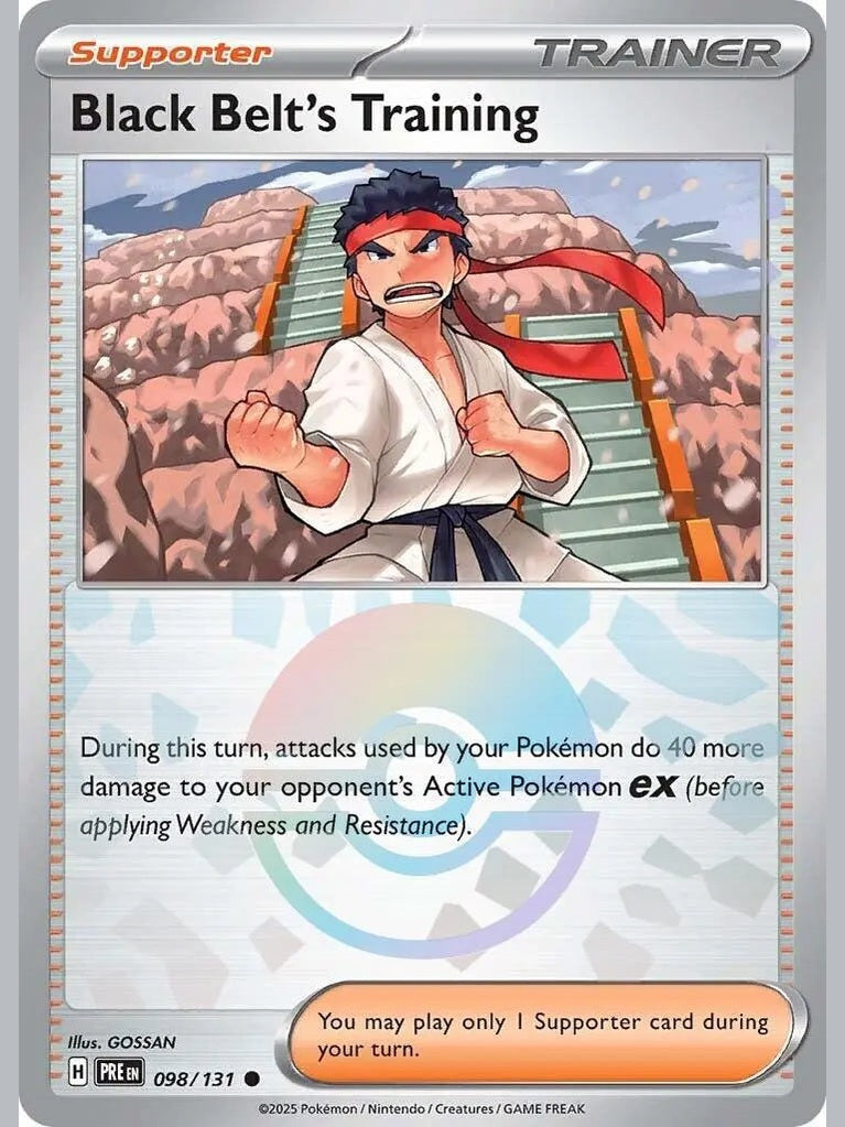 Black Belt's Training - 098/131 (Poke Ball Pattern) [PRE - 098/131] SV: Prismatic Evolutions