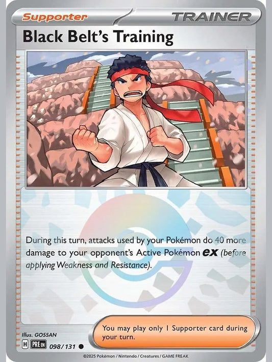 Black Belt's Training - 098/131 (Poke Ball Pattern) [PRE - 098/131] SV: Prismatic Evolutions