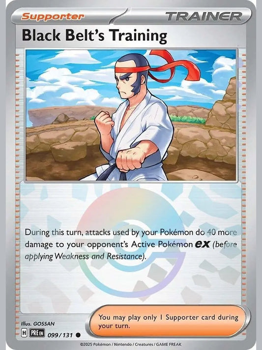 Black Belt's Training - 099/131 (Poke Ball Pattern) [PRE - 099/131] SV: Prismatic Evolutions