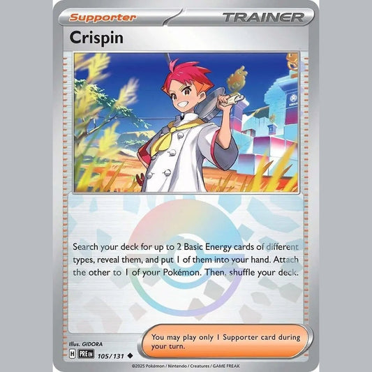 Crispin - 105/131 (Poke Ball Pattern) [PRE - 105/131] SV: Prismatic Evolutions