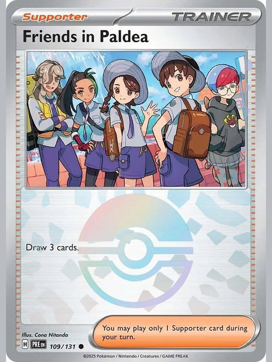 Friends in Paldea - 109/131 (Poke Ball Pattern) [PRE - 109/131] SV: Prismatic Evolutions