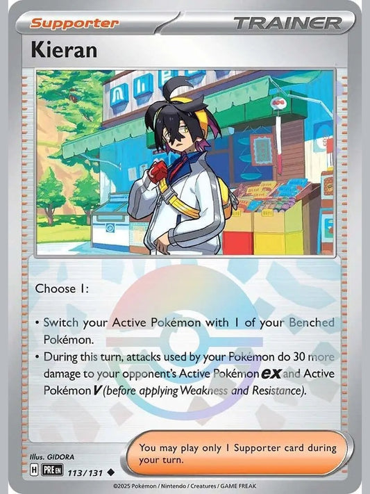 Kieran - 113/131 (Poke Ball Pattern) [PRE - 113/131] SV: Prismatic Evolutions