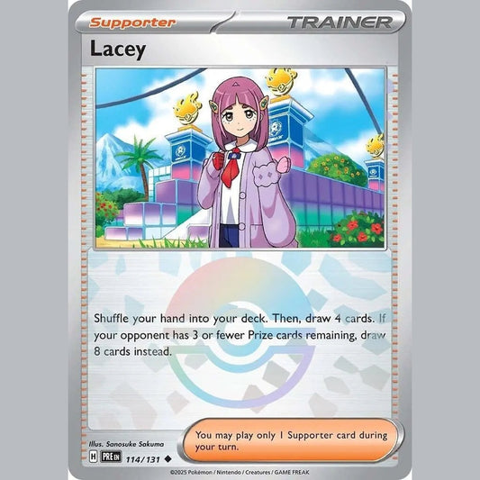 Lacey - 114/131 (Poke Ball Pattern) [PRE - 114/131] SV: Prismatic Evolutions