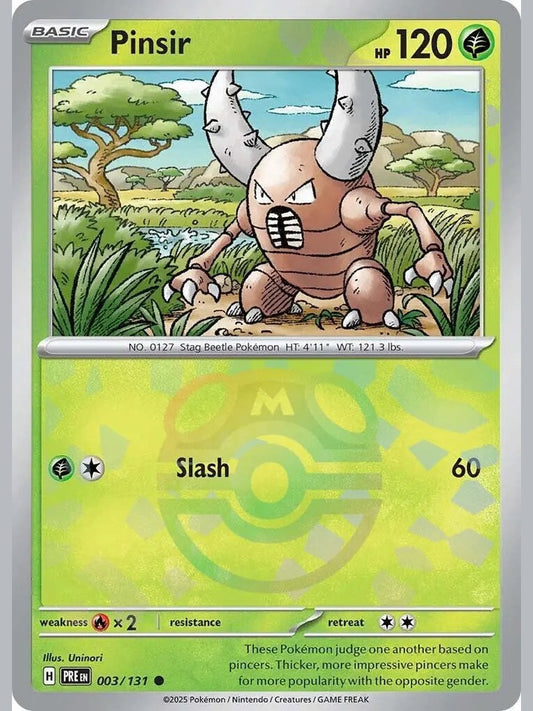 Pinsir (Master Ball Pattern) [PRE - 003/131] SV: Prismatic Evolutions
