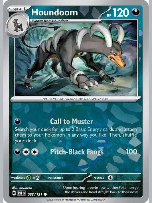 Houndoom (Master Ball Pattern) [PRE - 063/131] SV: Prismatic Evolutions